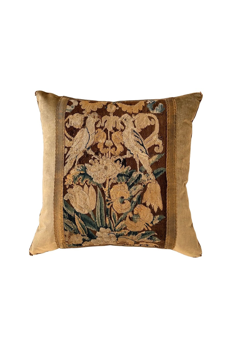 17th C. Antique Tapestry Pillow