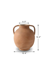 Warm Soil Tone Pottery Vase