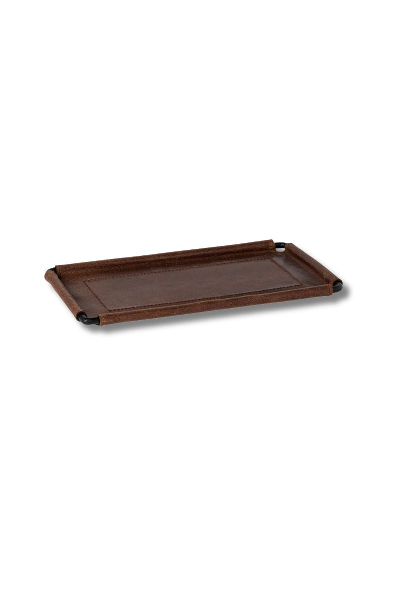 Leather Rectangular Tray  - Set of 2 by Casafina