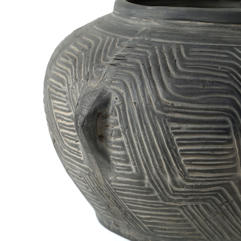 Pottery Vase with Tribe Prints