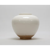 Ceramic Vase Round with Unglazed Base