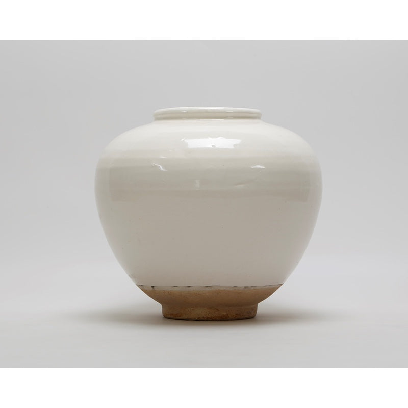 Ceramic Vase Round with Unglazed Base