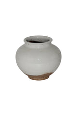 Ceramic Pot with Unglazed Base