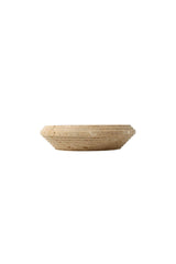 Travertine Bowl with Spiral Design