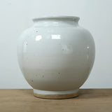 Clara Round Vase with Unglazed Base