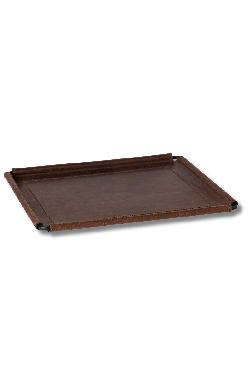 Leather Rectangular Tray  - Set of 2 by Casafina