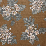 Floral pattern on a brown background