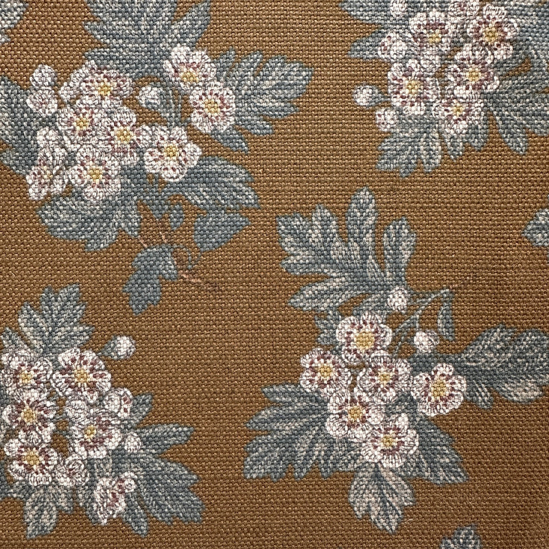 Floral pattern on a brown background