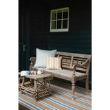 Blue Heron Stripe Handwoven Indoor/Outdoor Rug