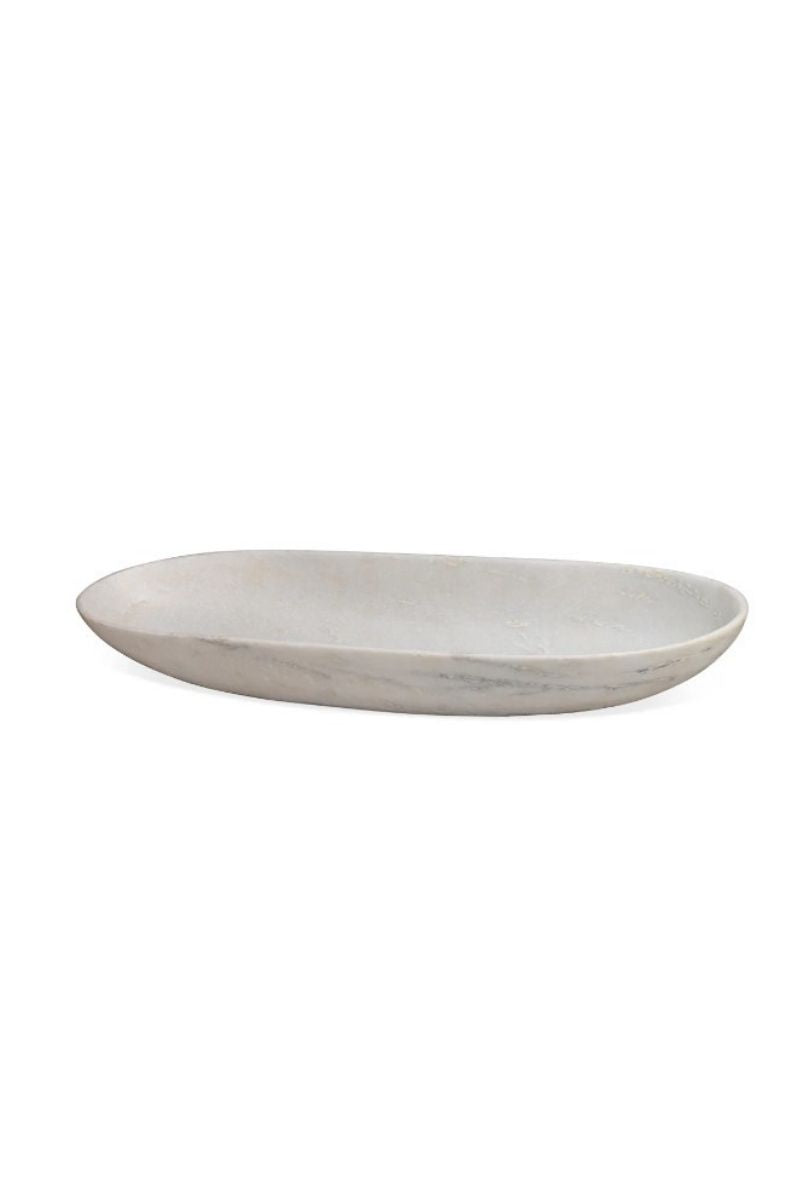 Long Oval Marble Bowl Marie Flanigan