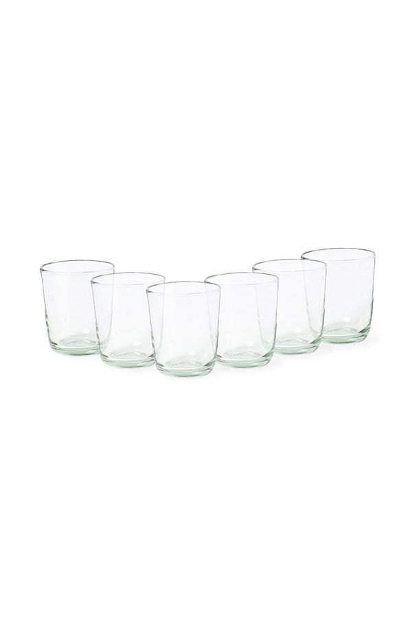 Margarida Recycled Low Glass Tumblers by Costa Nova
