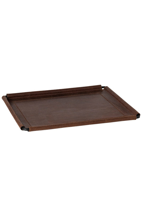 LEATHER COLLECTION Leather Rectangular Tray by Costa Nova