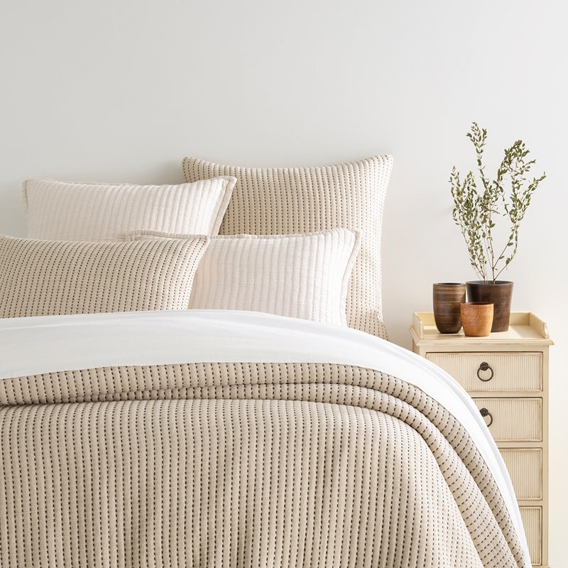 Pick Stitch Matelasse Sham