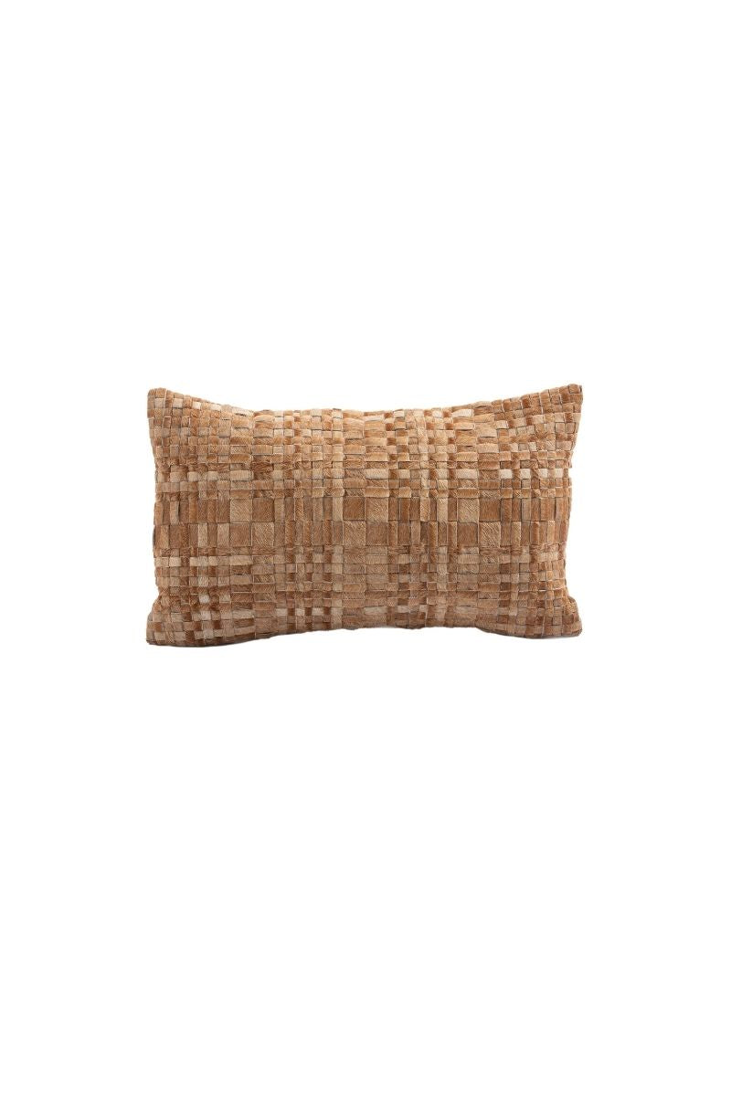 Woven Cowhide PIllow