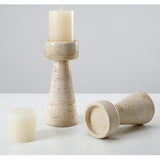 Travertine Candle Holders