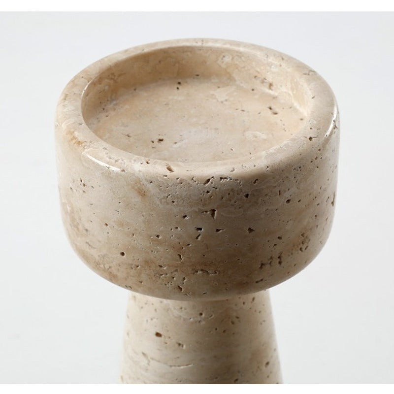 Travertine Candle Holders