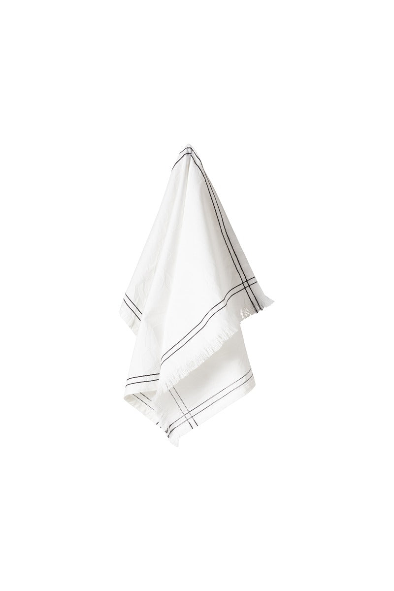 ALESSA Embroidered Kitchen Towels - Set of Four by Costa Nova