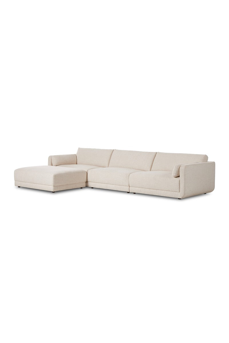 Toland 3pc Sectional with Ottoman