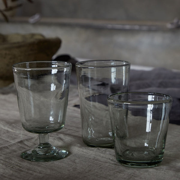 Margarida Recycled Tall Glass Tumblers by Costa Nova