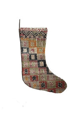 Vintage Turkish Rug Stocking