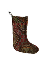Vintage Turkish Rug Stocking