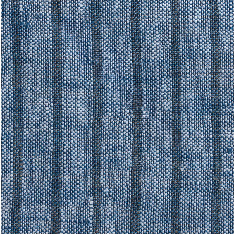 Close-up of blue striped fabric texture